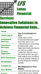 Mobile Screenshot of lenoxfinancialservices.com